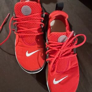 Nike Kids Red and White Sneakers